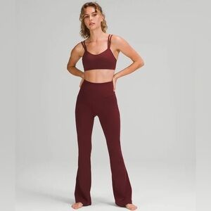 Lululemon Groove Nulu Super-High-Rise Flared
Pant *Regular Red Merlot Size 6